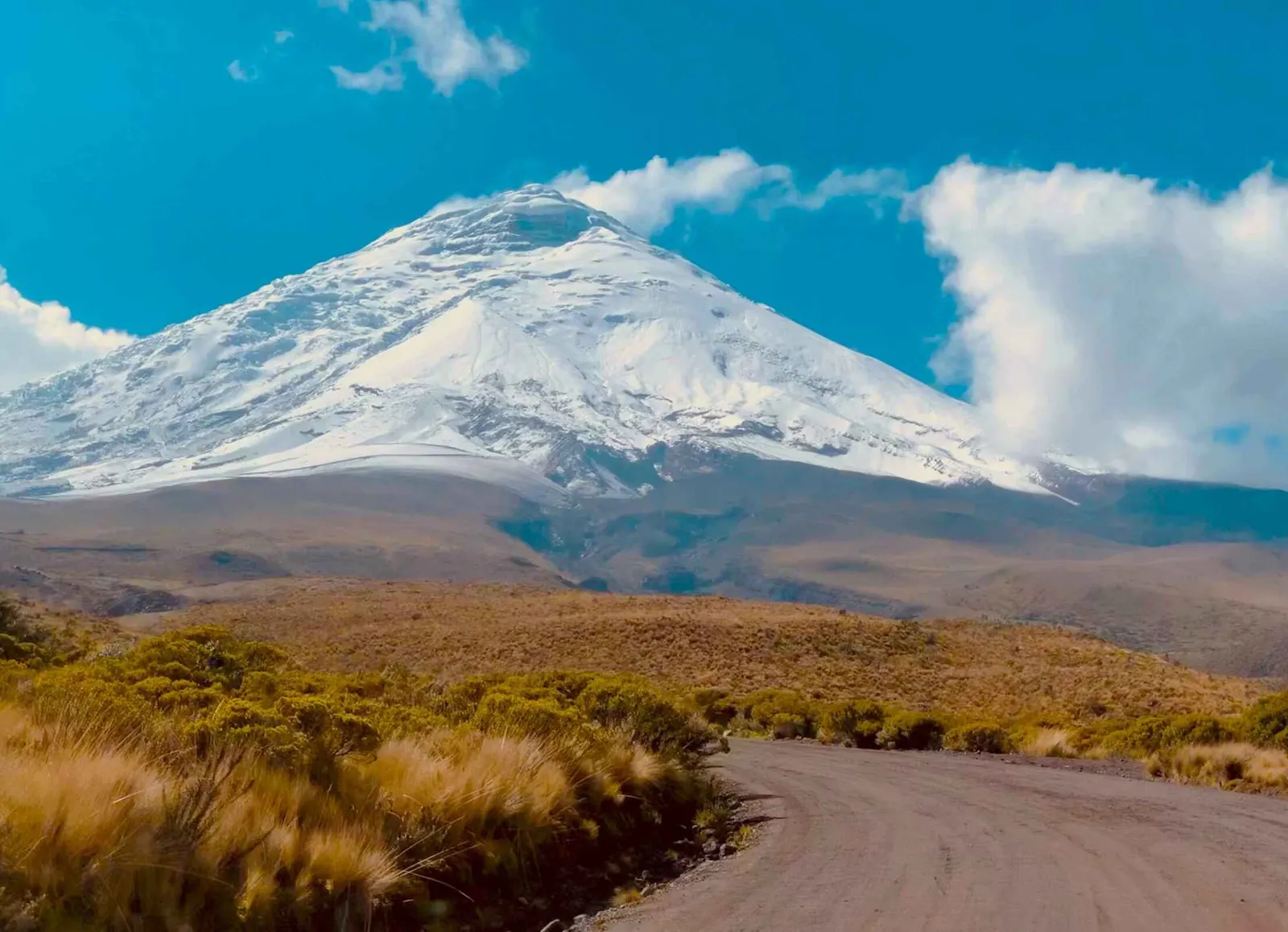 Der Vulkan Cotopaxi an der Straße der Vulkane in Ecuador